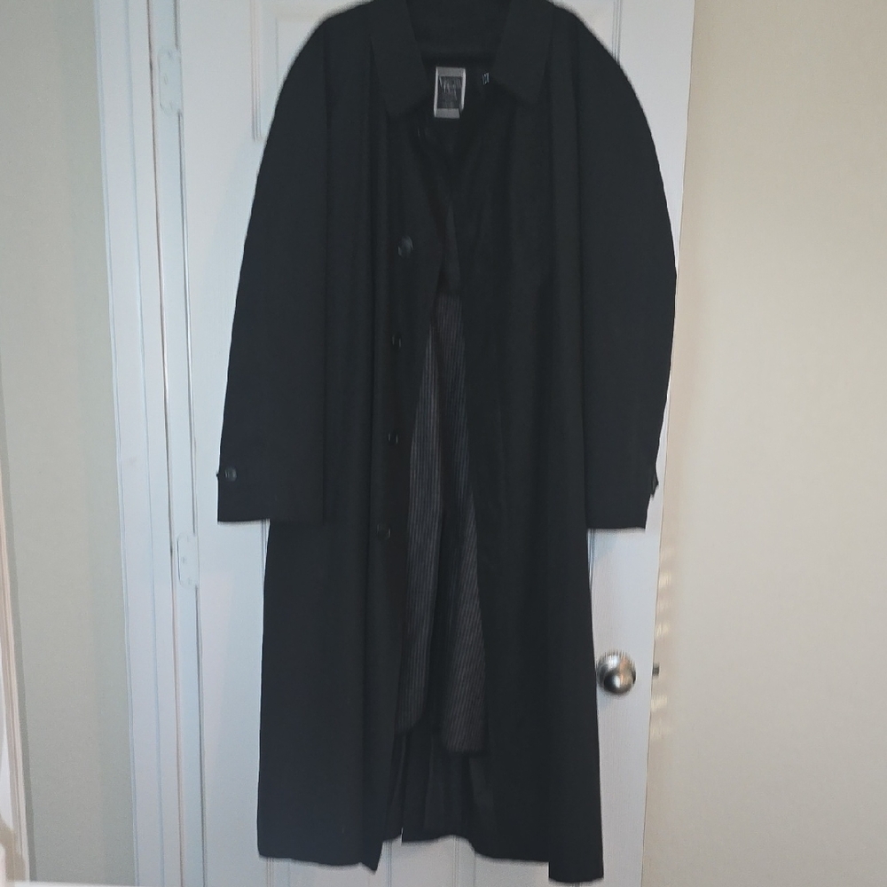 Dior Men's Classic Black Trench Coat
